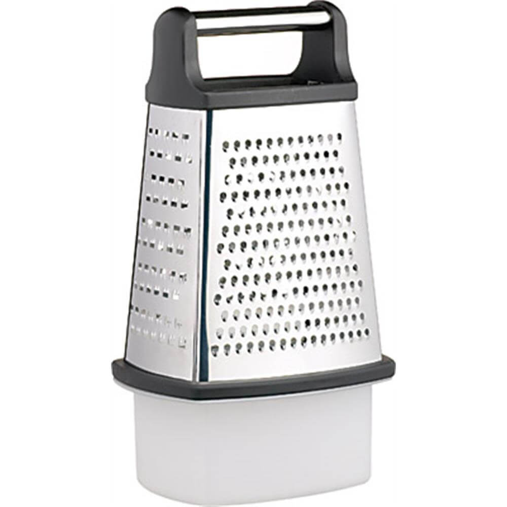Kitchen Craft Stainless Steel Four Sided Box Grater With Collecting Box